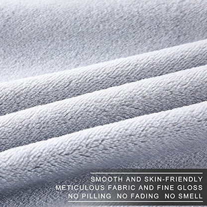 Polar Fleece Blankets Twin Size for The Bed Extra Soft Brush Fabric Super Warm Sofa Blanket 66" x 90"(Light Gray Twin) - color: Gray, size: Twin (90-Inch-by-66-Inch)