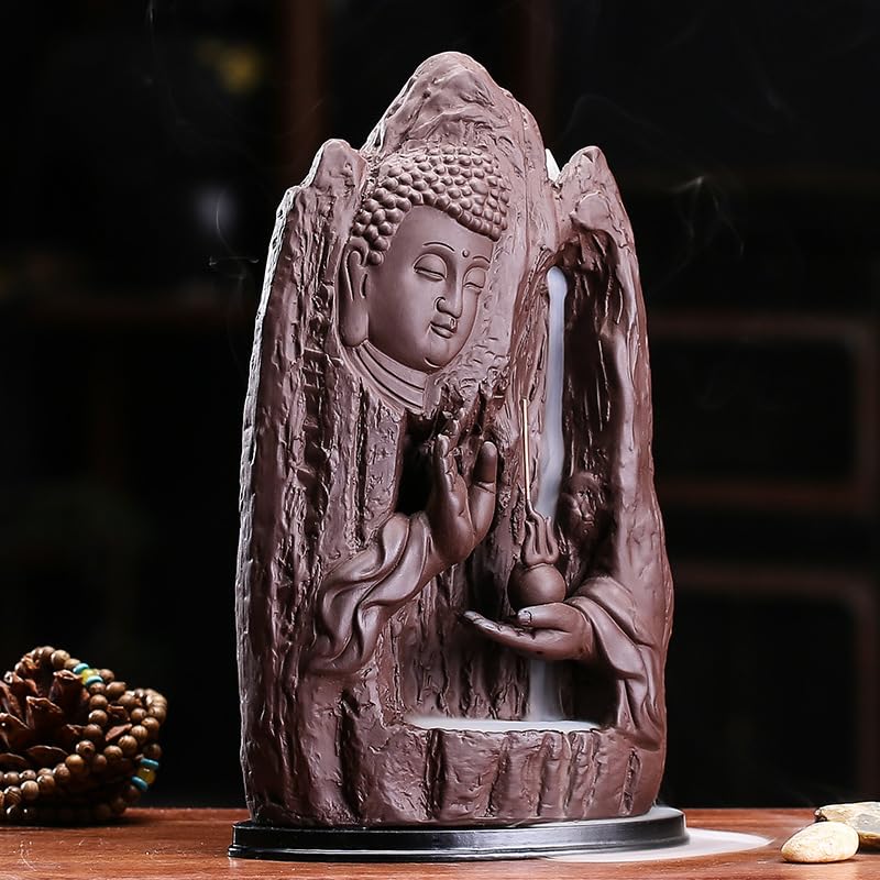 Incense Burner Aromatherapy Furnace Creative Viewing Rockery Waterfall Zen Home Accessories Backflow Incense Burner Ornaments Backflow Incense Burner