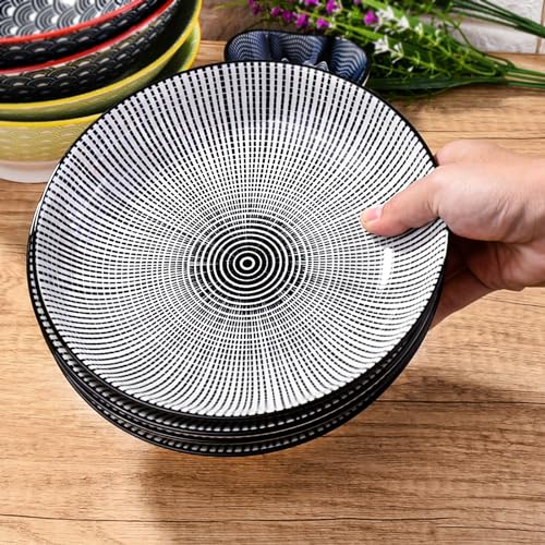 8" Ceramic Dinner Plate - Porcelain Dinnerware - Kitchen & Dining Tableware - Set of 4 (TK) - color: TK