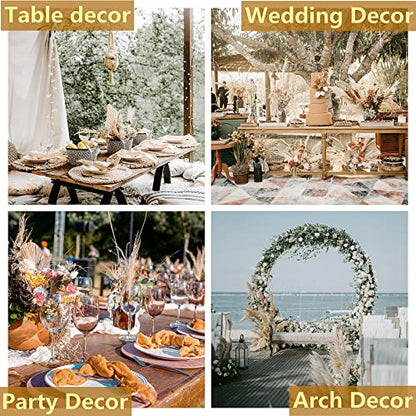 Natural Dried Pampas Grass Decor - 110 Pcs, Contains White Bunny Tails, Artificial Flowers for Bathroom, Office and Baby Shower Decor - size: 110PCS