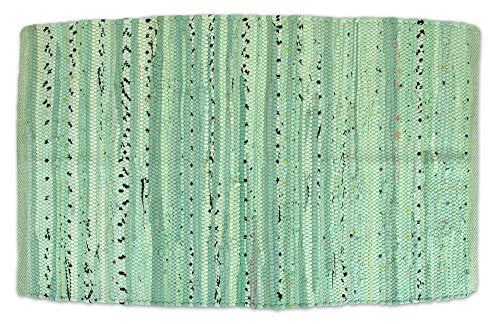 DII Chindi Home Collection Handwoven Multicolor Area Rag Rug, 20x31.5, Mint Green - color: Mint Green, size: 1'8" x 2'8" (Rectangular)