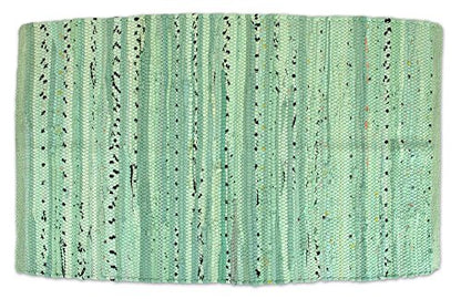 DII Chindi Home Collection Handwoven Multicolor Area Rag Rug, 20x31.5, Mint Green - color: Mint Green, size: 1'8" x 2'8" (Rectangular)