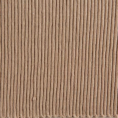 DII Basic Everyday Ribbed Tabletop 100% Cotton, Placemat Set, 13x19, Stone, 6 Piece - color: Stone, size: 13x19"