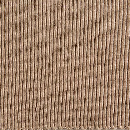 DII Basic Everyday Ribbed Tabletop 100% Cotton, Placemat Set, 13x19, Stone, 6 Piece - color: Stone, size: 13x19"