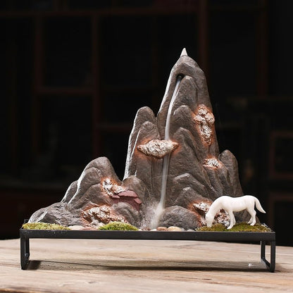 Incense Burner Backflow Incense Burner Mountain and Flowing Water Creative Home Personalized Accessories Incense Burner Ornaments Backflow Incense Burner