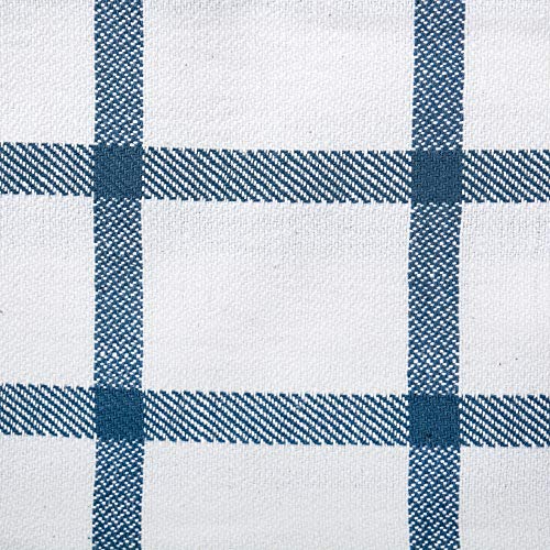 DII Assorted Woven, Kitchen Dishtowel Set, 18x28, Stone Blue, 5 Piece - color: Stone Blue