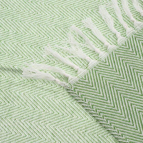 100% Cotton Hand Face Head Guest Gym Towel Set Washcloth Kitchen Tea Towel Dish Cloth Set of 4 (Green) - color: Green