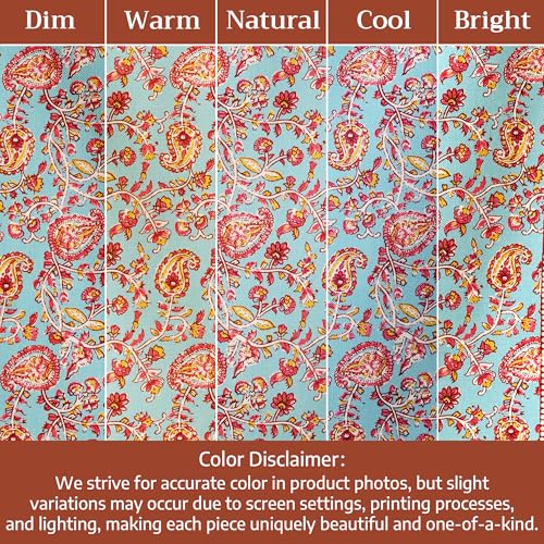 Maison d' Hermine Kitchen Towels Set of 3 100% Combed Cotton 27.50"x20" | Cloth Tea Dish Towels Absorbent with Hanging Loop for Kitchen Dining Party Wedding Hotel Home Spring Summer - Lauris - color: 030 - Lauris