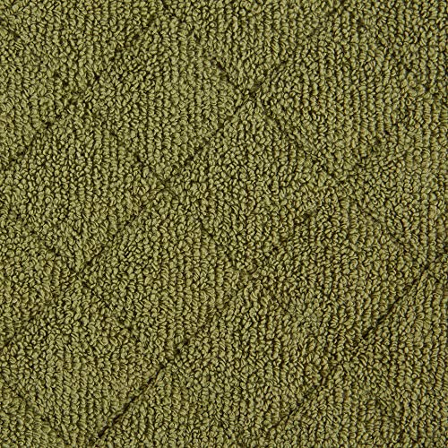 DII Basic Terry Collection 100% Cotton Quilted, Oven Mitt, Antique Green, 2 Piece - color: Antique Green, size: Oven Mitt