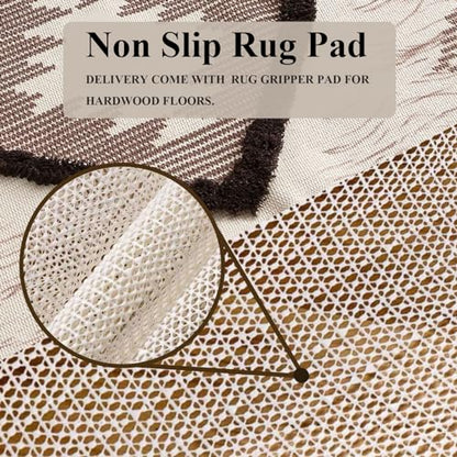 Boho Bathroom Rugs 2x3ft Farmhouse Bath Runner Rug, Small Tufted Cotton Accent Floor Mat with Tassels, Brown - color: Brown, size: 2' x 3' (Runner)