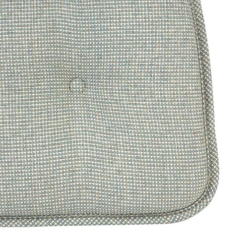 Non-Slip Chair Cushions, Assembled in USA, U-Shaped Skid-Proof Seat Pads for Dining Room, Kitchen, Office, 15"x16" - color: Solid Spa Green, size: 2 Pack