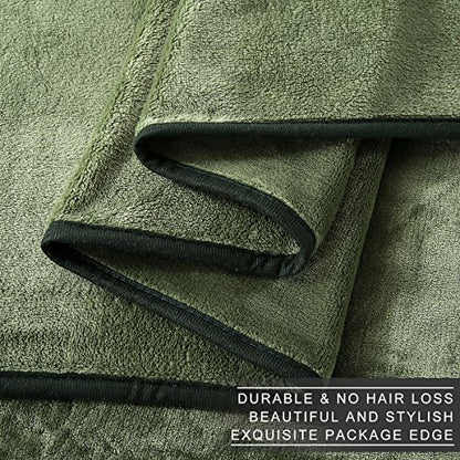 Fleece Blanket Twin Size 350GSM Lightweight Throw for The Bed Extra Soft Brush Fabric Super Warm Sofa Blanket 66" x 90"(Green Twin) - color: Green, size: Twin (90-Inch-by-66-Inch)