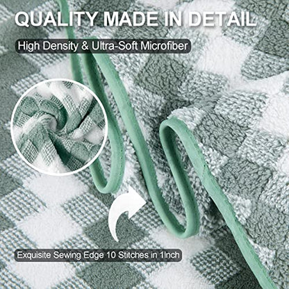 Hand Towels Set 2 Pack-16“x31” Ultra Soft Microfibers Bathroom Towel Set Highly Absorbent Quick Dry Luxury Premium Towel Lightweight Cozy Durable Hand Towel Collection Hotel Spa Gym Kitchen,Green - color: Diamond Green, size: 2 Pack Hand Towels