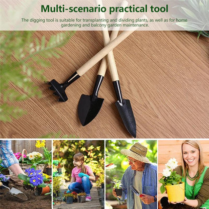 Garden Tools Set 9 Piece, Mini Succulent Tools Set Garden Flower Plants Transplanting Supplies for Indoor Outdoor