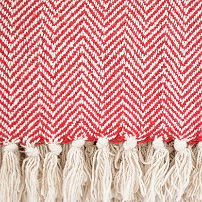 DII Chevron Throw Collection Handloomed Cotton, 50x60, Marigold - color: Marigold, size: 50x60"