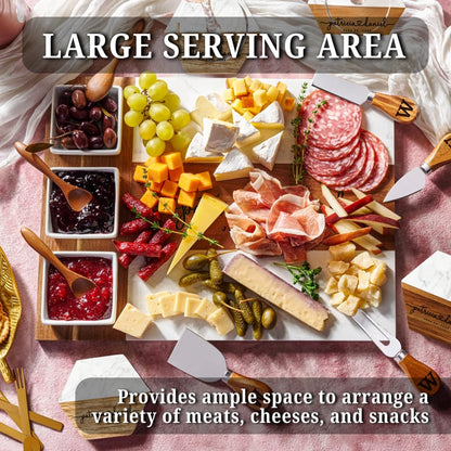 Personalized Charcuterie Board Gifts for Couples, Custom Wedding Gift Ideas, Cheese Board Engagement Gifts, Serving Tray Gift Set
