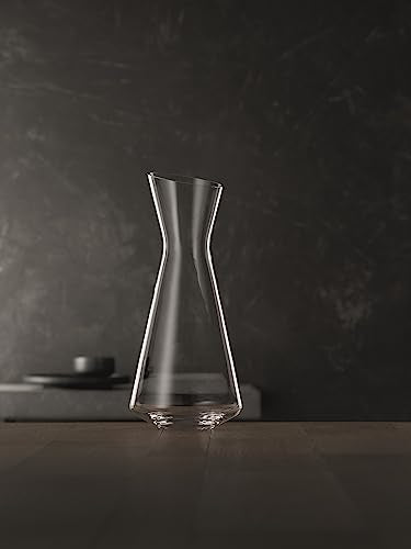 Spiegelau Style Crystal Wine Decanter, Elegant Carafe for Red and White Wine, Modern Glass Pitcher for Wedding Gifts, Housewarming, Hosting Essentials, Home Bar, 33 oz (1 L), Set of 1 - style: Decanter